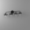 Designers Fountain Jaxon 33in 4-Light Oil Rubbed Bronze Industrial Indoor Vanity Light with Clear Glass Shades 90604-ORB - alternate 2